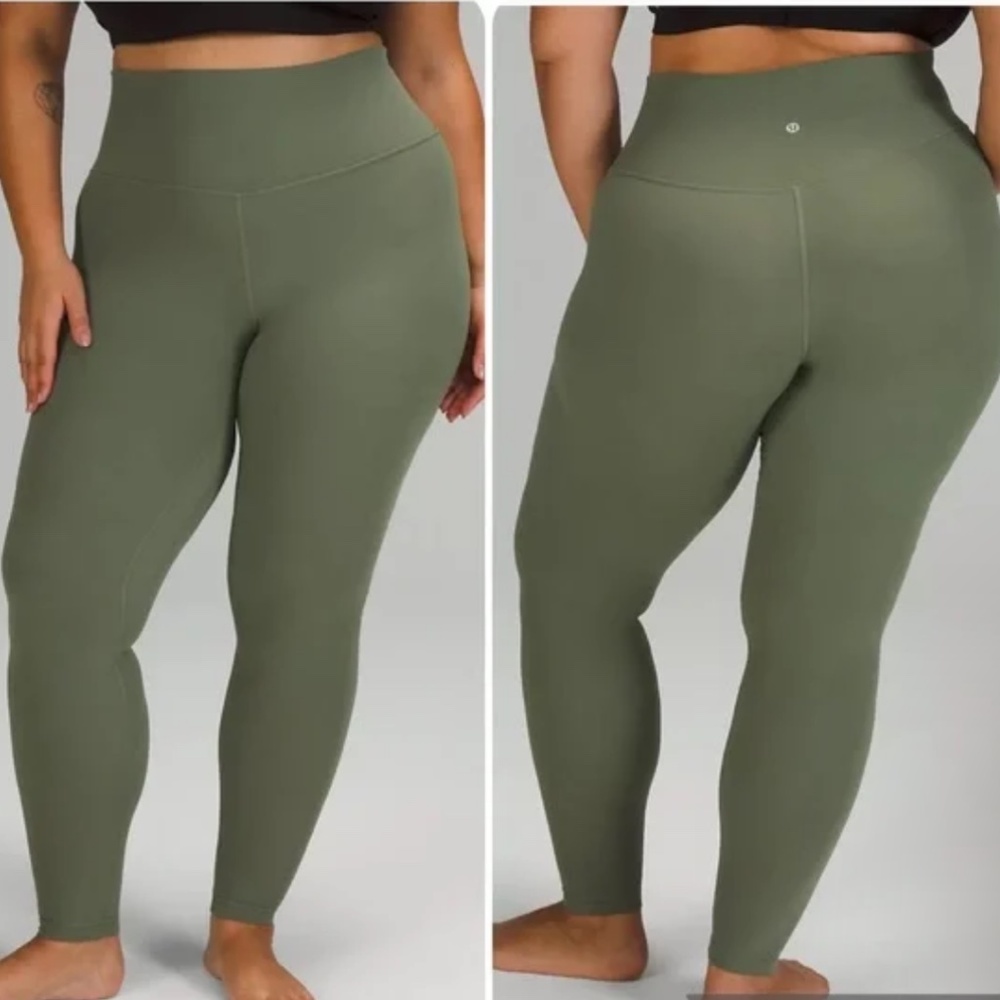 Lululemon Align High-Rise Green Legging Pant Sz 17 Buttery Soft Flattering Comfy